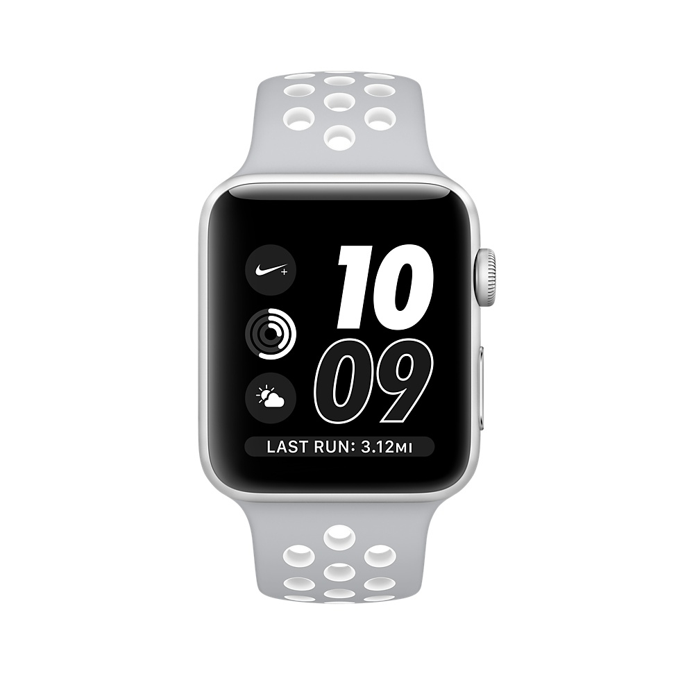 MNNQ2LL/A - $162 - Apple - Apple Watch Nike+ 38mm Silver Aluminum Case ...