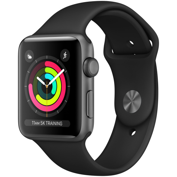 MTF32LL/A - $231 - Apple - Apple Watch Series 3 (GPS), 42mm Space Gray ...