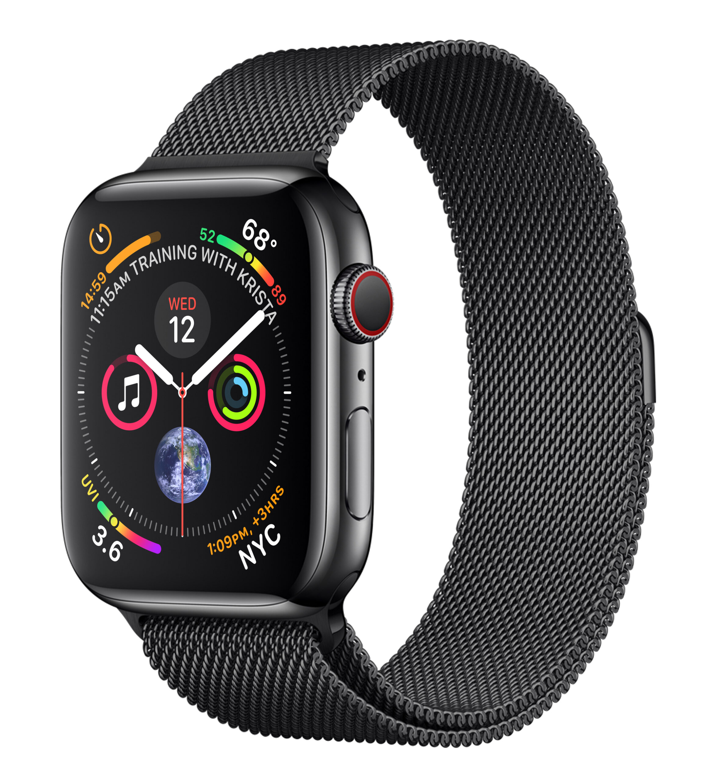 MTV62LL/A - $658 - Apple Watch Series 4 (GPS + Cellular, 44mm, Space Black Stainless Steel 