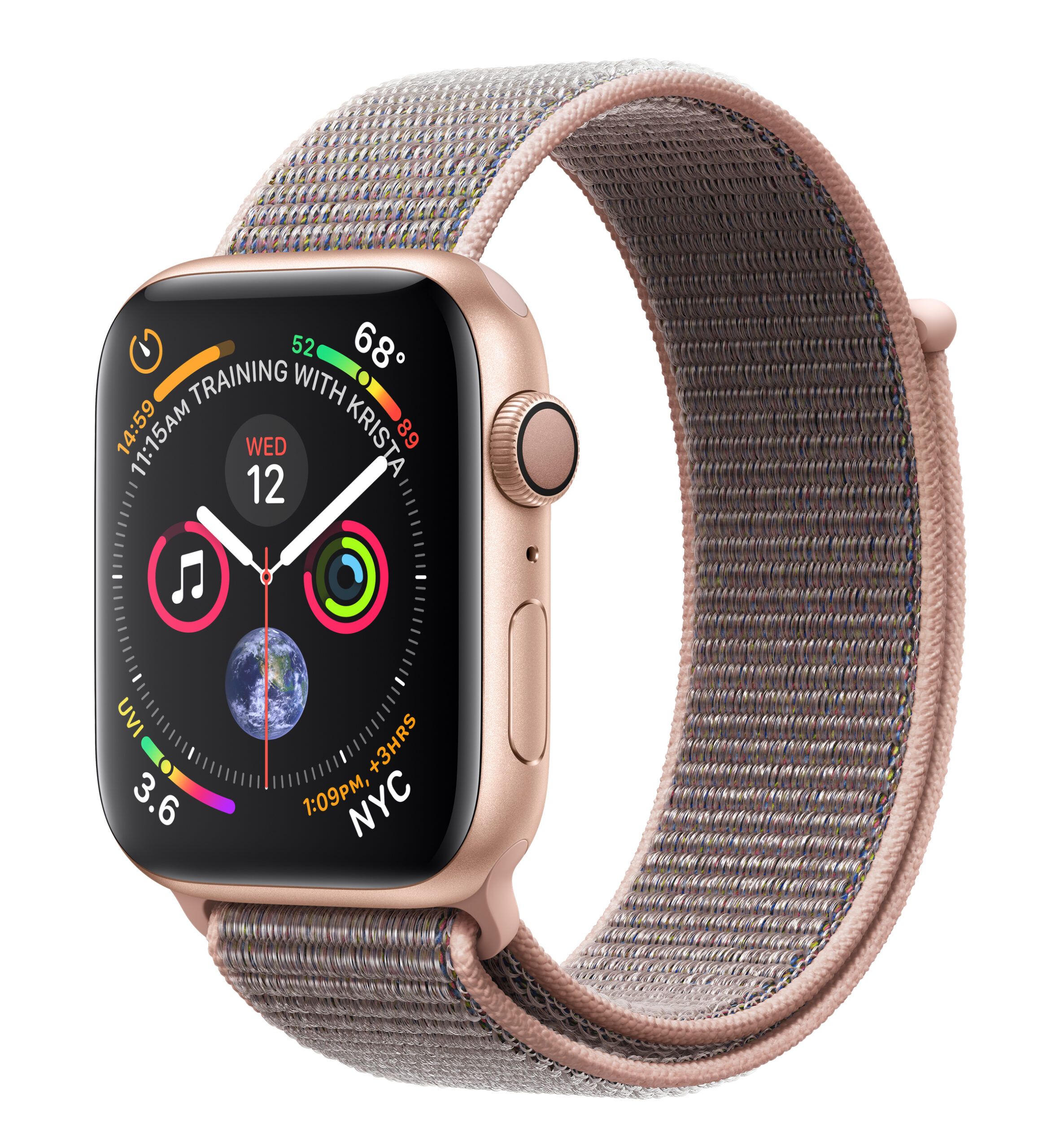 MU6G2LL A 266 Apple Watch Series 4 GPS 44mm Gold Aluminum Case 