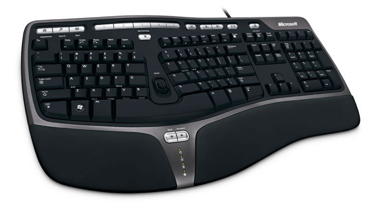 Клавиатура microsoft ergonomic for business black обзор