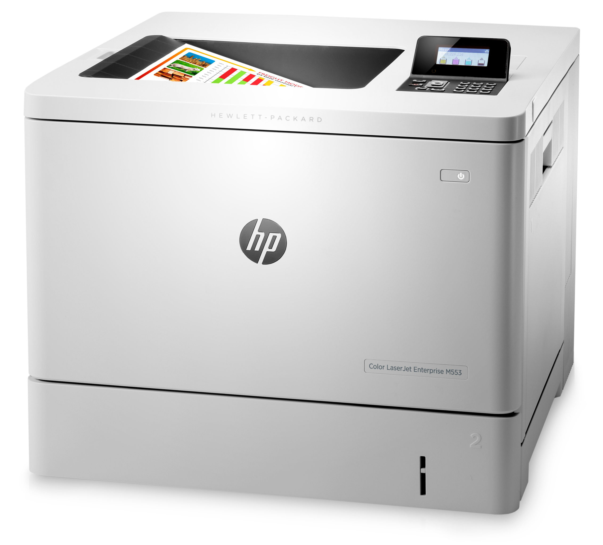 B5L24A 495 HP Laserjet Printer M553N Duplex Color 40PPM WHITE