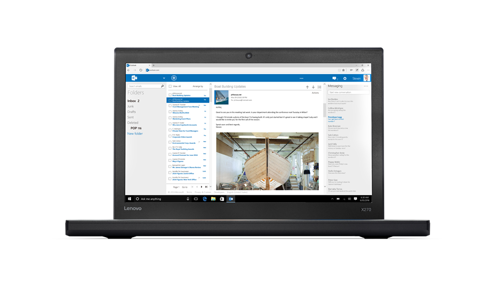 20K6S0XA00 - $498 - Lenovo ThinkPad X270 Core™ i5-6300U 2.4GHz 256GB SSD  8GB 12.5