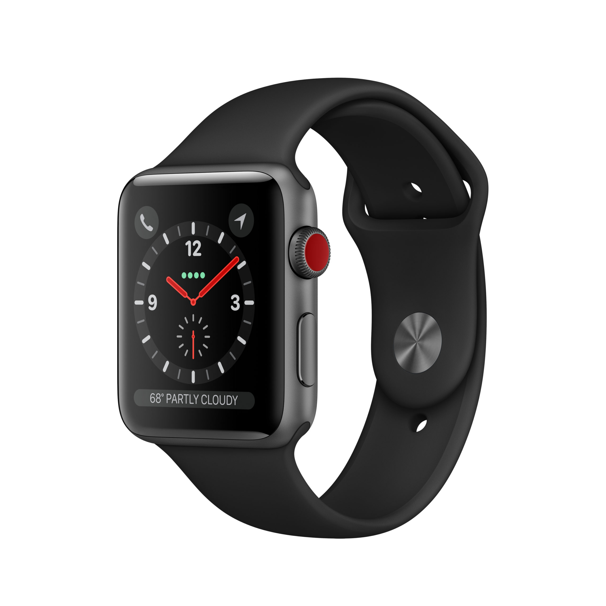 Apple watch series 1 sport 42mm space gray aluminum case cheap with black sport band