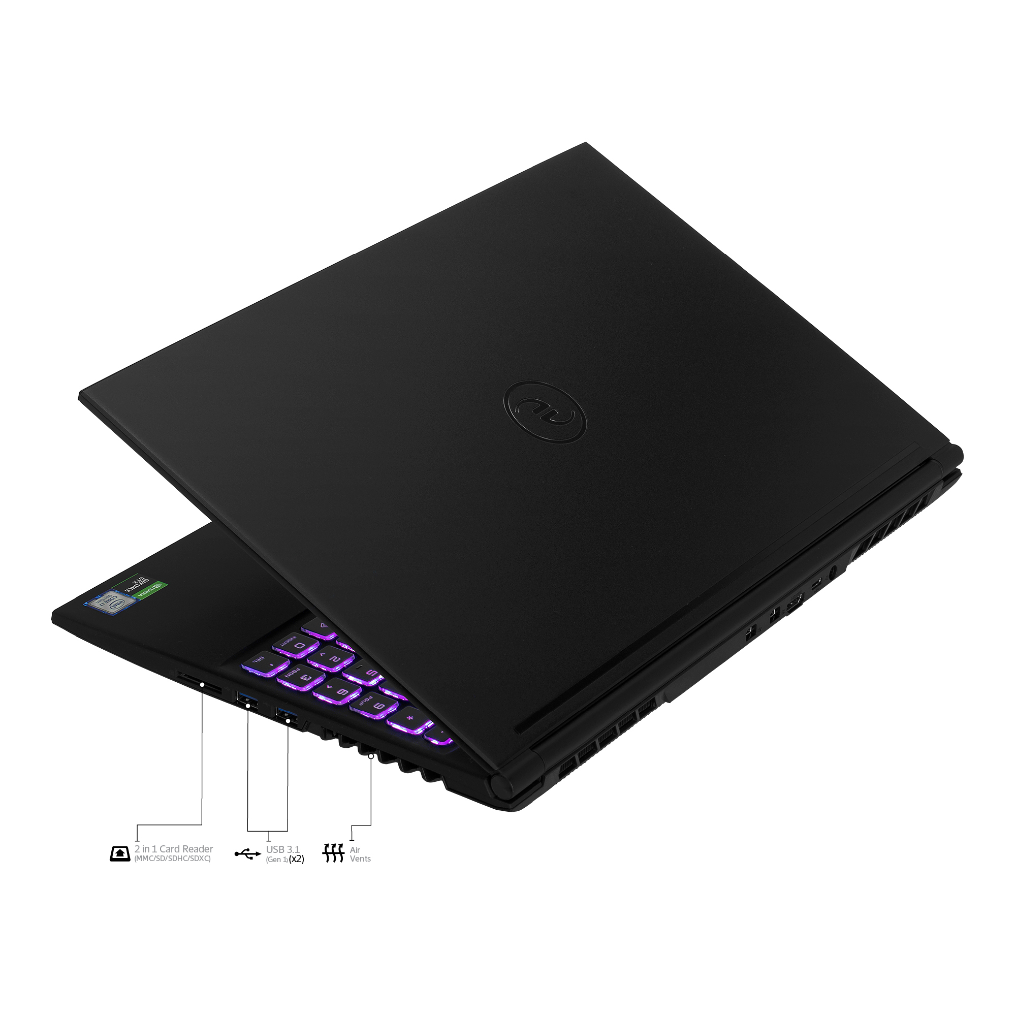 EVOO GAMING Core™ i7-9750H 2.6GHz 256GB SSD 16GB 15.6