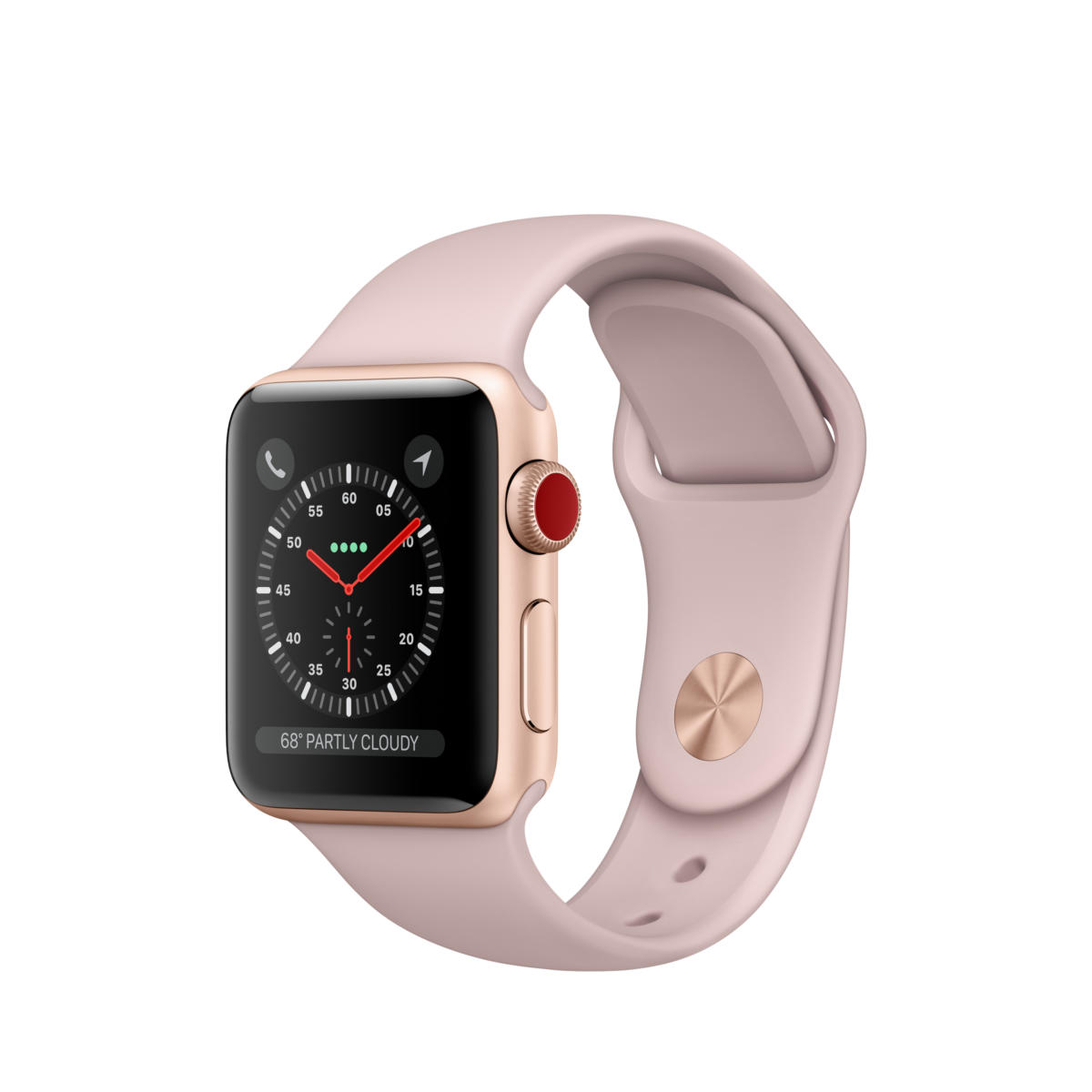 38 mm Aluminum Apple watch silver series hotsell 3 with band