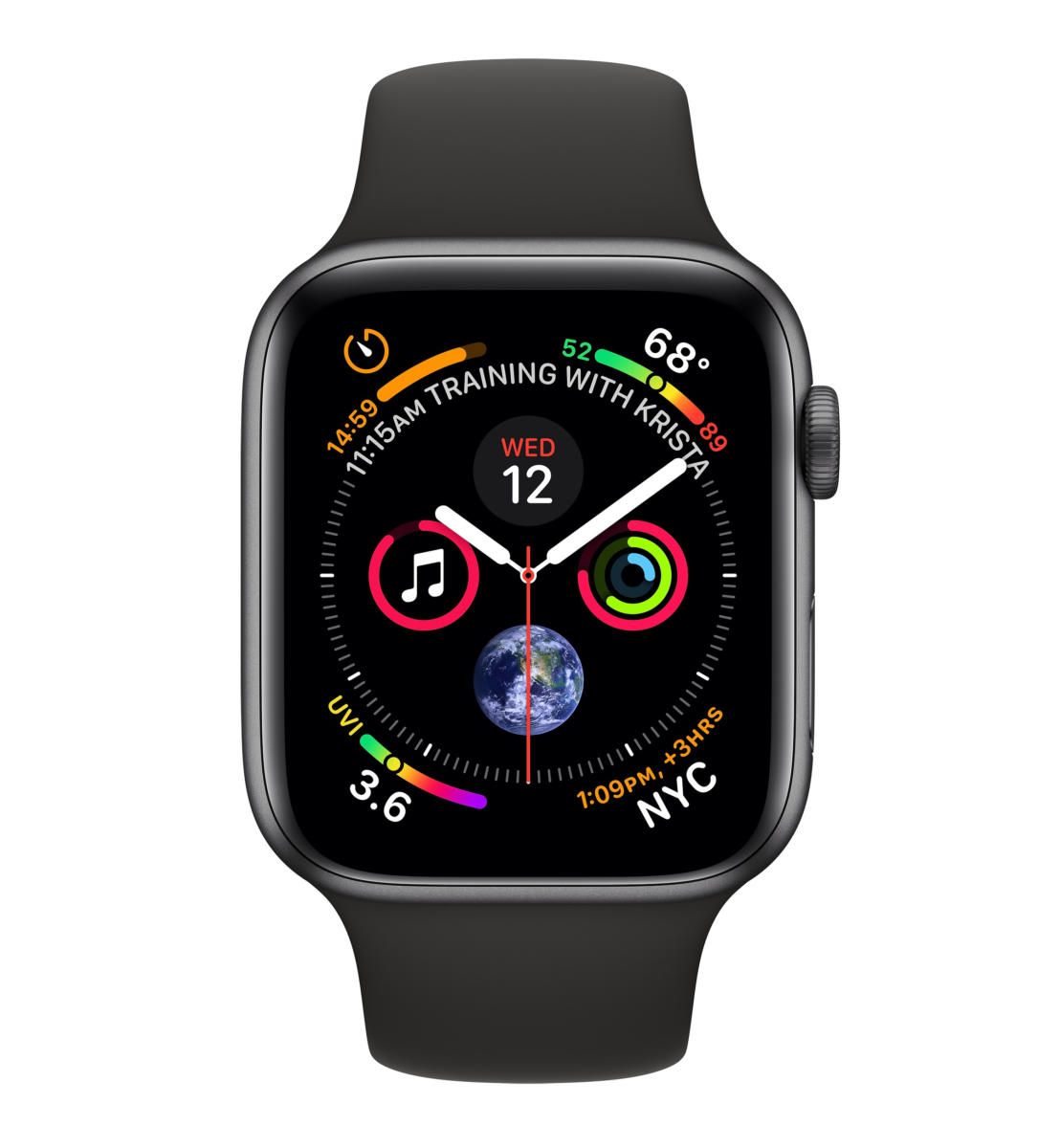 Apple Watch Series 4 (40mm) Space Gray top Aluminum Case