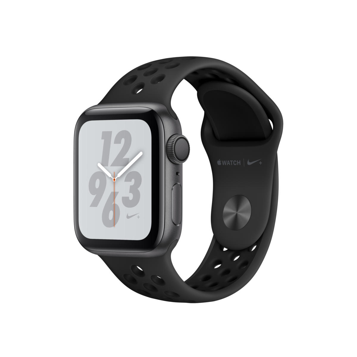 MU6J2LL A 301 Apple Watch Nike Series 4 GPS 40mm Space Gray Aluminum Case with Anthracite Black Nike Sport Band