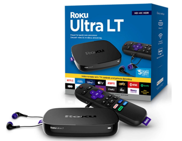 4662RW - $52 - Roku Ultra LT | HD/4K/HDR Streaming Device with Ethernet ...