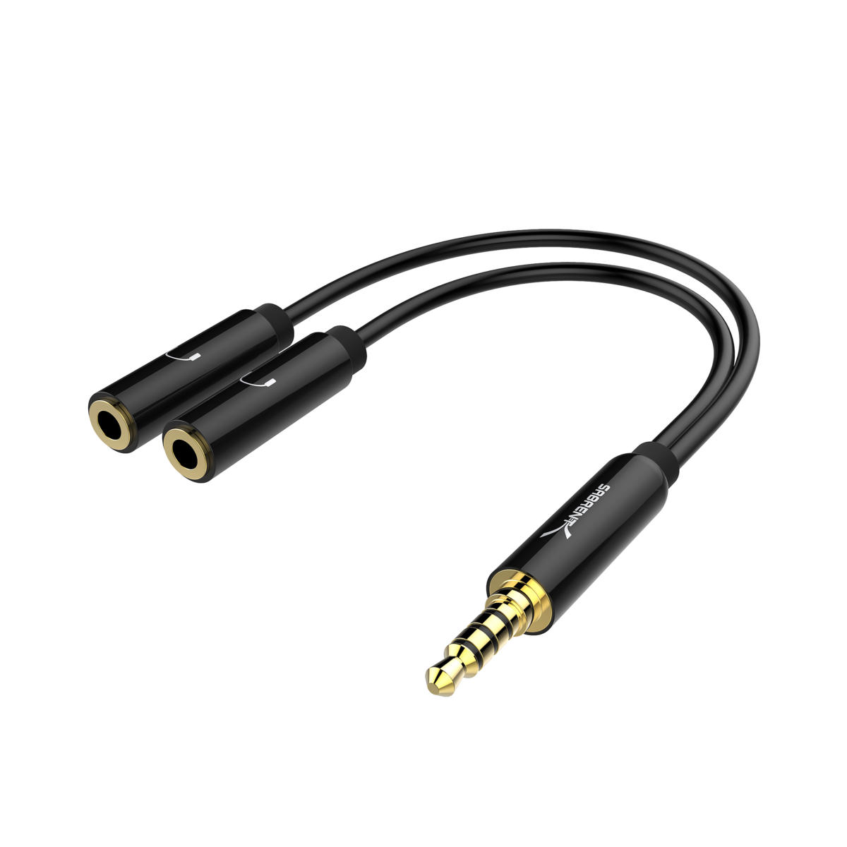 USB to 2 X 3.5mm Audio Stereo Splitter - Sabrent