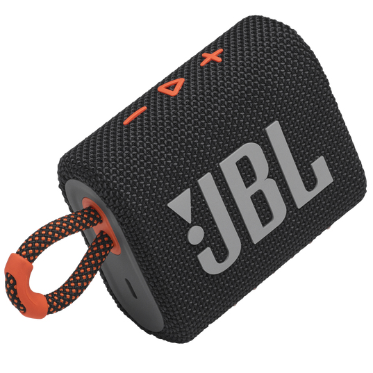 Speaker JBL GO 3 - 5 HOURS battery & waterproof Black & Orange ...