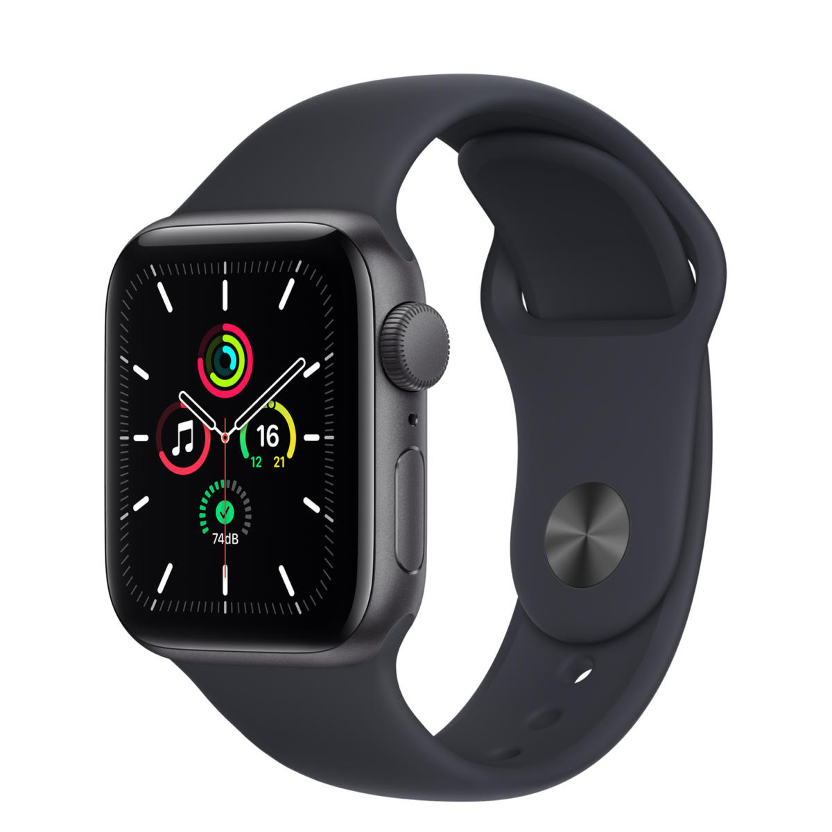 Apple Watch Se 2021 40Mm Midnight Sp Band Mkq13Ll/A