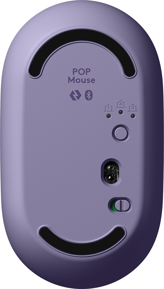 Logitech Pop Mouse DayDream 4000 DPI Wireless Mouse Purple