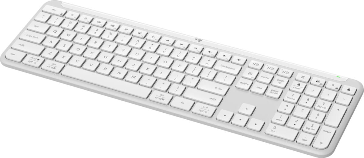 920-012593 - $78 - Logitech Signature Slim K950 keyboard Off-White SPANISH